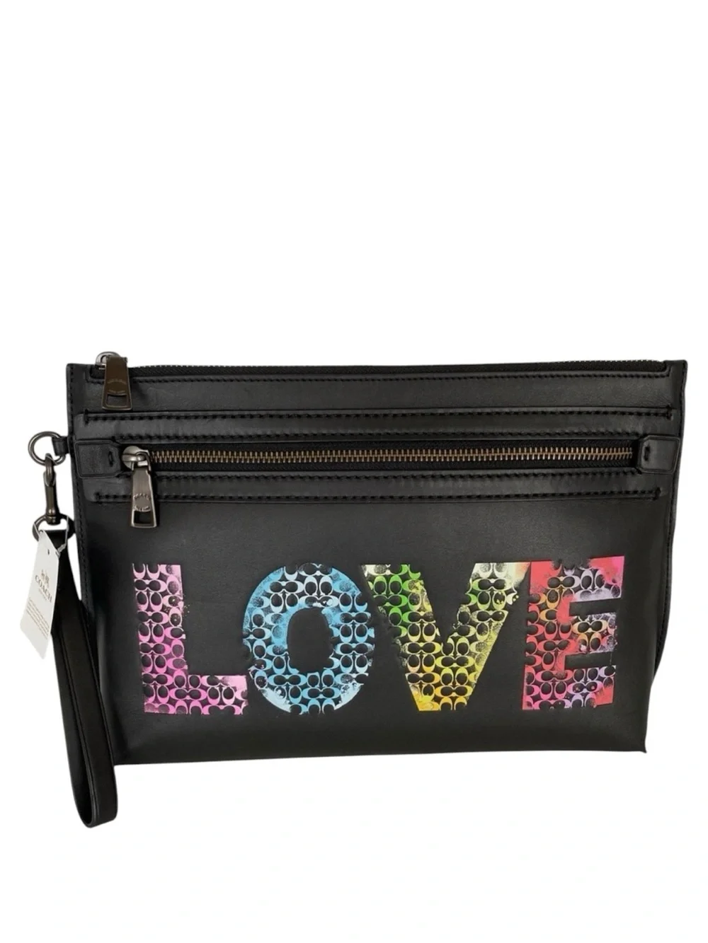 Coach Love Academy Leather Clutch by Jason Naylor